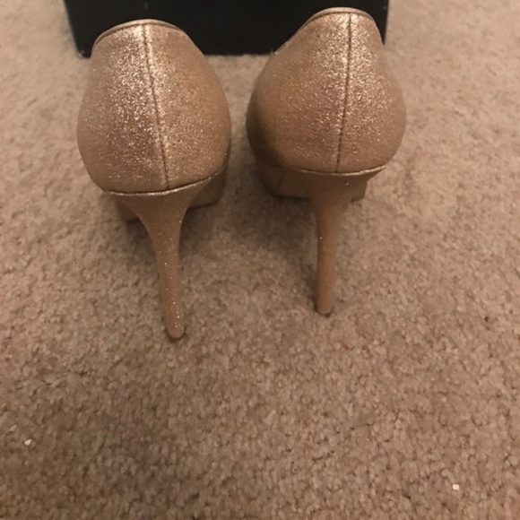 Gold Glitter Heels - Picture 5 of 6